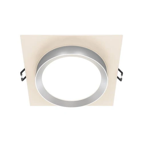 Встраиваемый светильник Downlight Hoop, 1xGX53 Белый с Серебром (Maytoni Technical, DL086-GX53-SQ-WS) - Amppa.ru