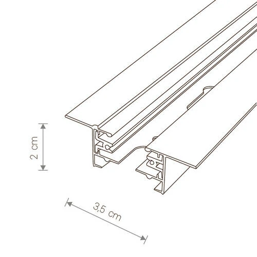 Встраиваемый шинопровод однофазный Nowodvorski Profile Recessed Black 9015