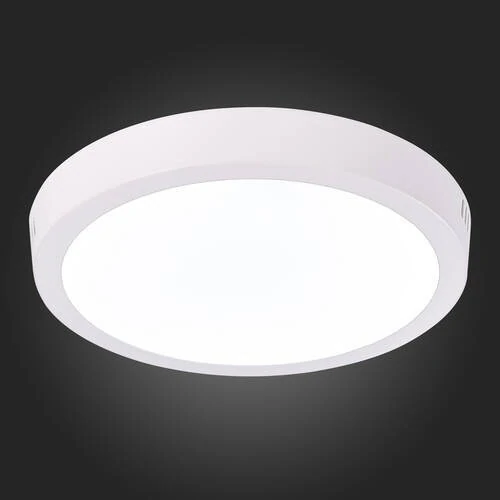 ST112.532.18 Светильник настенно-потолочный Белый LED 1*18W 3000K 1 225Lm Ra80 120° IP20 D210xH28 90 Накладные светильники - Amppa.ru