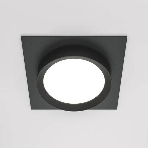 Встраиваемый светильник Downlight Hoop, 1xGX53 Черный (Maytoni Technical, DL086-GX53-SQ-B) - Amppa.ru