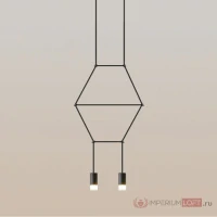 Подвесной светильник Via Wireflow polyhedral 2 Lineal Pendant Light (ImperiumLoft, 152907-22)