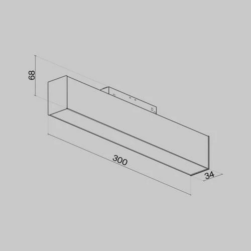 Трековый светильник Магнитная трековая система S35 Basis, LED 12W, 3000K, Черный (Maytoni Technical, TR012-2-12W3K-B) - Amppa.ru