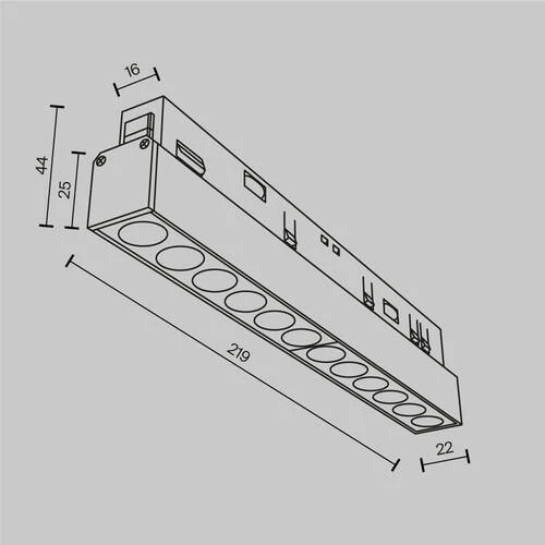 Трековый светильник Магнитная трековая система 23мм EXILITY Points, LED 12W, 2700K, Черный (Maytoni Technical, TR031-2-12W2.7K-B) - Amppa.ru