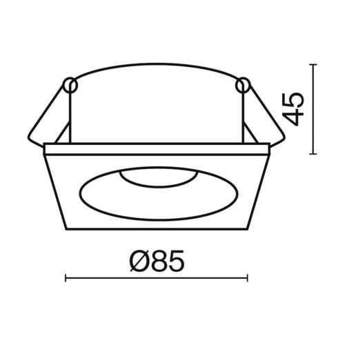 Встраиваемый светильник Downlight Zoom, 1xGU10 Белый (Maytoni Technical, DL033-2-01W) - Amppa.ru