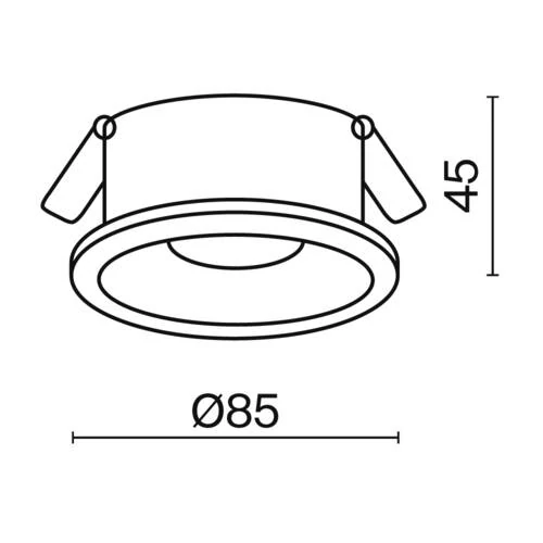 Встраиваемый светильник Downlight Zoom, 1xGU10 Черный (Maytoni Technical, DL032-2-01B) - Amppa.ru