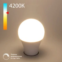 Светодиодная диммируемая лампа Dimmable 9W 4200K E27 (А60) BLE2777 (Elektrostandard, Светодиодная диммируемая лампа Dimmable 9W 4200K E27 (А60))