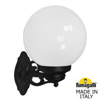 Светильник уличный настенный Fumagalli Bisso/G250 G25.131.000.AYE27, Черный и Опал (молочный)