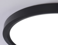 Светильник светодиодный ультратонкий 3000K-6500K с CCT-переключателем BK черный IP54 35W 3000K-6500K CCT-переключатель D450*25 (Без ПДУ) (Ambrella Light, FZ1908)