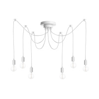 Подвесная люстра Spider, 6xE27, Белый (Loft IT, Loft1162W/6)