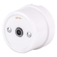 WL18-02-05/ Электроустановочные изделия -  ТВ розетка (белая) Ретро