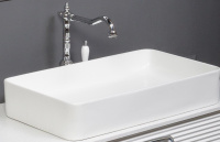 Раковина Керамика прямоугольная белая Armadi Art Vallessi 872